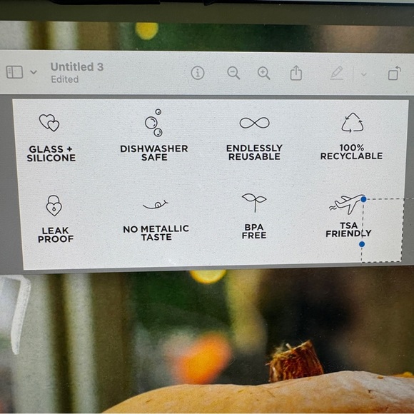 Bkr.  Pink BIG BOTTLE 1L (32OZ) Water bottle Glass/Silicone Sleeve -NEW - Picture 13 of 13